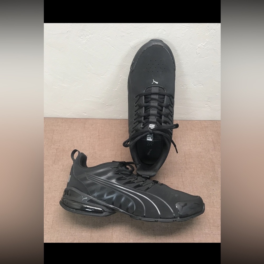 Puma Voltaic Evo Men's Running Shoes Black Sneakers Walking Trainers Size 10